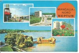 (A) carte postala(ilustrata) -MANGALIA NORD -Neptun, Circulata, Printata