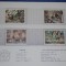 CARNET CHINA 1994 - THE DUNHUANG MURALS- SET 4 TIMBRE , EXPLICATII IN INTERIOR