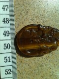 Cumpara ieftin Pandant ochi de tigru sau tiger eye gaurit