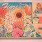 Joc cu 12 stampile cu flori, vechi, vintage, Fiori, fabricat in Italia in 1983