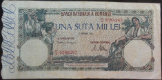 Bancnota istorica 100000 lei - ROMANIA, anul 1946 / Decembrie *cod 72 foto
