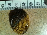 Cumpara ieftin Pandant ochi de tigru sau tiger eye gaurit