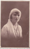Bnk foto - Portret de femeie - Foto Elegant Bucuresti 1926, Alb-Negru, Romania 1900 - 1950, Portrete