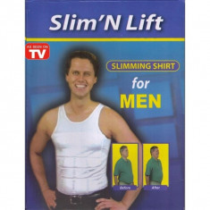 Corset de slabit maieu modelator barbati Slim n Lift Slimming Shirt foto