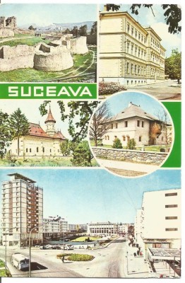 (A) carte postala(ilustrata) -SUCEAVA-colaj foto