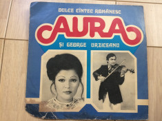 AURA GEORGE URZICEANU dulce cantec romanesc muzica lautareasca disc vinyl lp foto