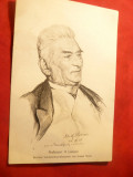 Ilustrata - Portret - Prof. Universitar A Lasson inc.sec.XX, Necirculata, Printata