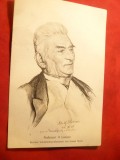 Ilustrata - Portret - Prof. Universitar A Lasson inc.sec.XX