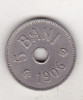 Bnk mnd EROARE Romania 5 bani 1906 J - die crack