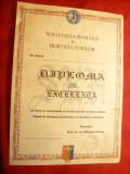 Diploma de Excelenta a Soc. Romane a Horticultorilor