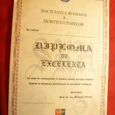 Diploma de Excelenta a Soc. Romane a Horticultorilor