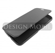 HUSA MOTOROLA (LENOVO) MOTO G4 TOC FLIP COVER TIP CARTE NEGRU foto