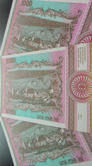 Lot / Set 3 Bancnote Serii Consecutive 1000 Lei- ROMANIA, anul 1993 *cod 604 UNC foto