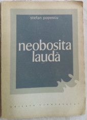 STEFAN POPESCU - NEOBOSITA LAUDA (POEME, 1962/ed. 1969) [dedicatie / autograf] foto