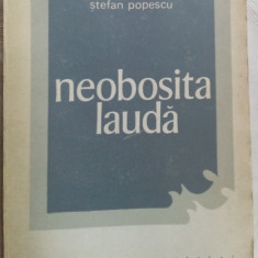 STEFAN POPESCU - NEOBOSITA LAUDA (POEME, 1962/ed. 1969) [dedicatie / autograf]