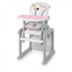 Scaun de masa copii 2 in 1 Baby Design Candy Pink foto