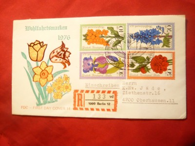 Plic FDC - Flora 1976 Berlin W foto