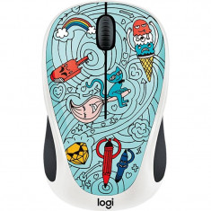 Mouse Logitech Wireless M238 Doodle Collection BAE-BEE BLUE foto