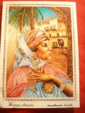 Ilustrata- Felicitare An Nou - Tinuta Traditionala Algeria