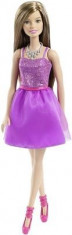 Papusa Barbie Doll Glitz Dress Purple foto