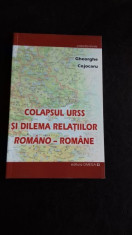 COLAPSUL URSS SI DILEMA RELATIILOR ROMANO-ROMANE - GHEORGHE COJOCARU foto