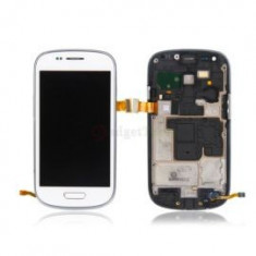 Display Samsung S3 mini alb i8190 touchscreen lcd rama foto