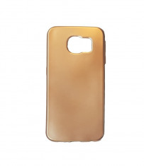 Husa silicon slim placat full Samsung S7 edge gold roze foto