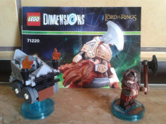 Lego Dimensions Fun Pack 71220 - figurina Gimli din Lord of the Rings foto