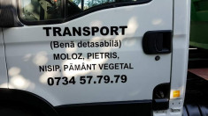 Transport cu bena detasabila,moloz,nisip,pamant vegetal foto