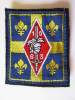 Emblema textila(73 x 60 mm) cercetasi armata franceza