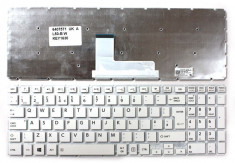 Tastatura Toshiba Satellite L50-B UK alba fara rama (white without frame) foto