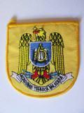 Emblema textila(73 x 70 mm) Academia Tehnica Militara