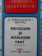 Revizuiri Si Adaugiri Vol.5 1947 - C. Radulescu-motru ,401986 foto