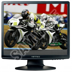 Monitor LCD 19&amp;quot; Hanns.G HA191, 1280 x 1024, VGA, DVI, 5ms, Cabluri Incluse foto