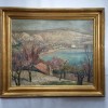 SAMUEL M&Ugrave;TZNER - ARTIST, PICTOR NAȚIONAL - PEISAJ LA BALCIC-1931- ulei/carton, Natura, Realism