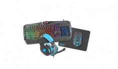 Kit Fury Tastatura Mouse Gaming Casti Gaming Si Mouse Pad foto