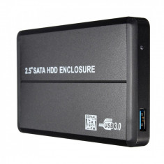 Rack (carcasa) USB 3.0 pentru HDD (SSD) 2.5&amp;quot; SATA, accesorii incluse foto