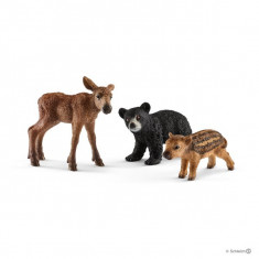 Set Figurine Schleich - Puii De Animale De Padure - Sl41457 foto