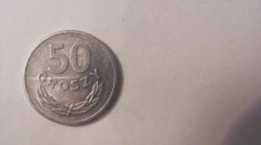 CY - 50 groszy grosi 1949 Polonia / aluminiu