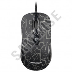 Mouse Gaming Newmen GX1-R Black, 2000 dpi, Acceleratie 20G, Wired, USB foto