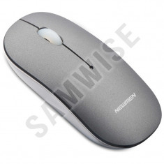 Mouse Newmen T1800 Gray, Wireless, USB cu Husa de protectie foto