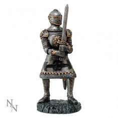 Statueta luptator medieval Sir Gareth foto