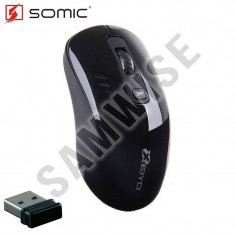 Mouse Notebook Somic Xeiyo W708, Wireless, Black foto