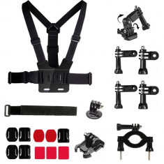 Kit 20 in 1 accesorii pentru camere sport foto