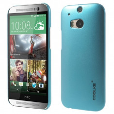 Carcasa protectie spate din plastic pentru HTC One M8 - albastra foto