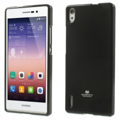 Carcasa protectie spate pentru Huawei Ascend P7, neagra foto