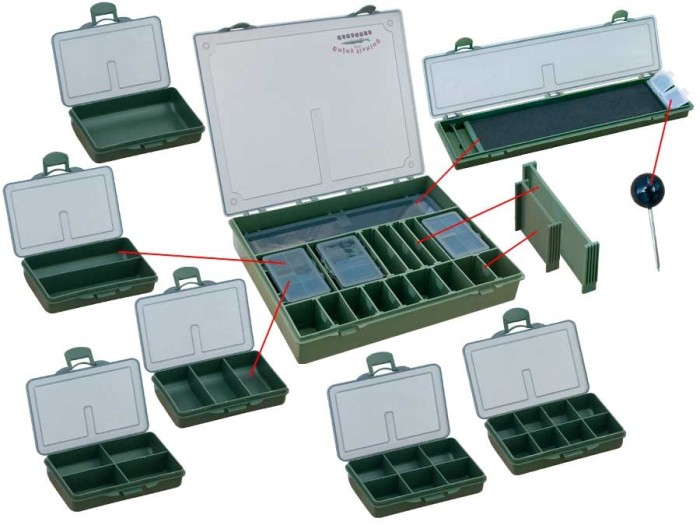 Cutie pescar Carp Box 001 Baracuda Tackle Box cu penar