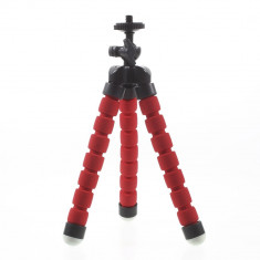 Suport tripod cu prindere pentru camere sport - rosu foto