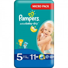 PAMPERS SMALL ACTIVE NR.5 JUNIOR 11-18 KG 11BUC foto