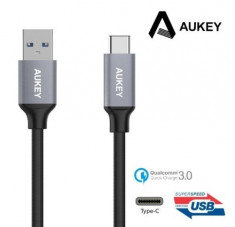 Cablu de date/incarcare impletit AUKEY USB-C to USB 3.0 lungime 1 Metru foto